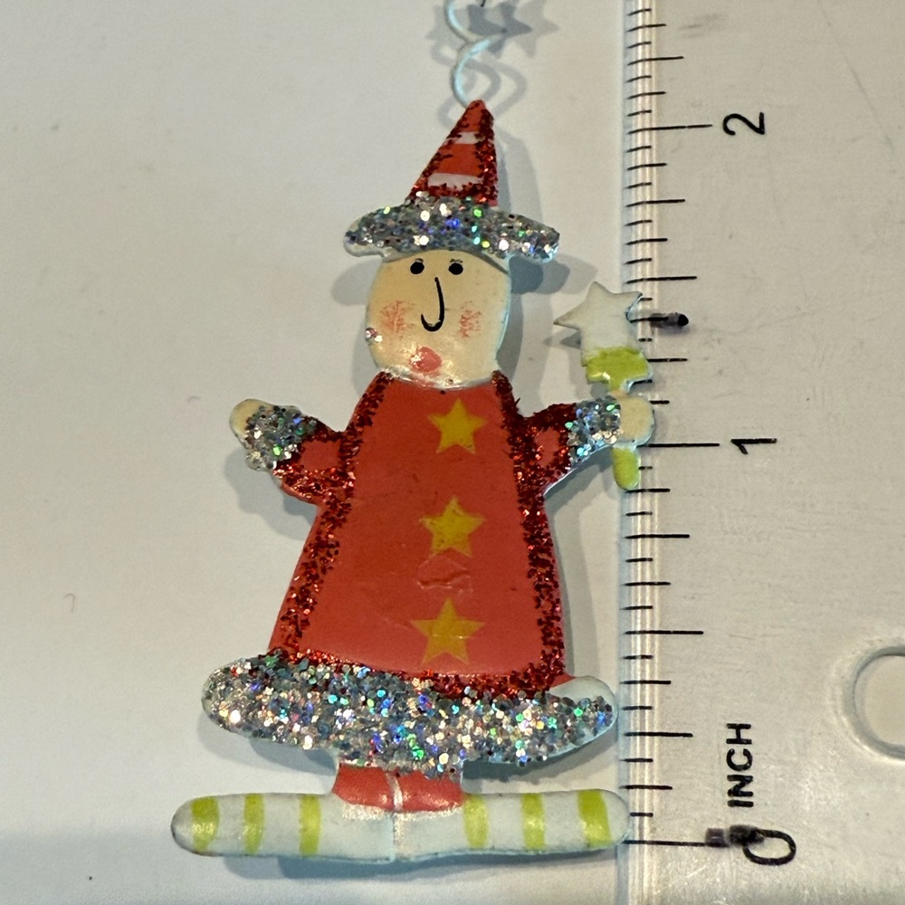 Christmas angel with Glitter Accents brooch